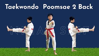 Poomsae 2 Back View  StepbyStep Guide  Gram Theke [upl. by Reiners]