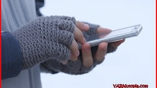 Crochet Tutorial Freestyle Fingerless Gloves [upl. by Naret]