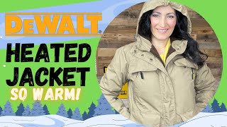 If you work outside YOU NEED THIS DeWalt Heated Jacket for WINTER Review DCHJ092D1 [upl. by Ttenneb]