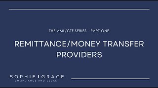 What is a RemitterMoney Transfer Provider [upl. by Idola656]