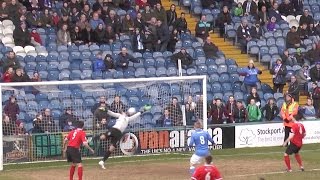 Stockport County Vs Hyde FC  Match Highlights  140215 [upl. by Ylrad]