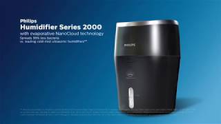 PHILIPS HU481310  humidificateur  purificateur dair  Productvideo Vandenborrebe [upl. by Arytal]