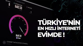 Evime 10000Mbps Fiber İnternet Çektirdim Türkiyenin En Hızlı İnterneti Evimde [upl. by Lerraf53]