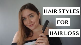 HAIR STYLES FOR HAIR LOSS  HAIR STYLES TO HIDE HAIRLOSS  Telogen Effluvium Recovery  LAUREN NEWLY [upl. by Hayidan]