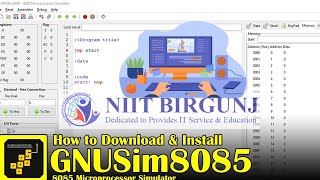 GNUsim8085 Microprocessor [upl. by Uos]