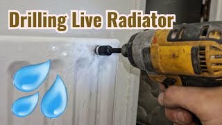 Broken Bleed Valve DIY Drilling LIVE Easi Bleed to Radiator Link Below [upl. by Christopher]