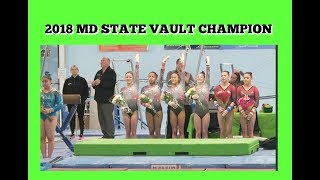 2018 LEVEL 9 STATE VAULT CHAMPION [upl. by Olette]