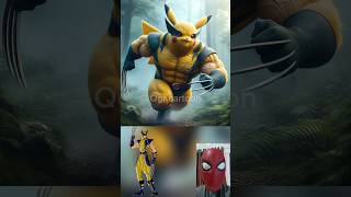 superheroes but muscular pikachu 😱🔥Marvel amp DCAll Characters marvel avengersshortsrobot [upl. by Tseng590]