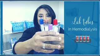 How to manage lab tubes for blood draws in Hemodialysis Dialysis Training [upl. by Ellekcim270]