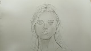 رسم بنات كيوت  تعليم رسم بنت كيوت مع قصه شعر سهل بالرصاص خطوه بخطوه للمبتدئين بطريقة سهلة  رسومات [upl. by Johnnie]