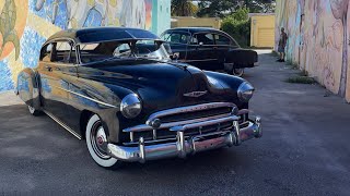 Fleetline fever 1949 amp 1951 Chevy Fleetline Deluxe with Fenton Headers amp Straight Pipes FOR SALE [upl. by Yremrej581]