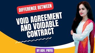 difference between void agreement and voidable contract  Contract 1  clat llb judiciary [upl. by Mallis]