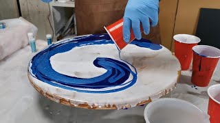 Epoxy Resin Art Pour Painting [upl. by Alita]