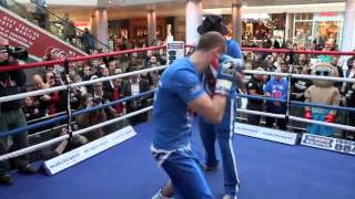 GEORGE GROVES amp PADDY FITZPATRICK MEDIA WORKOUT VIDEO AHEAD OF FROCH v GROVES [upl. by Melessa754]