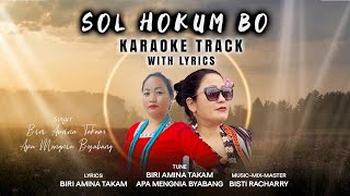 Sol Hokum Bo Karaoke Track with Lyrics  Nyishi Song 2024  Biri Amina Takam  Apa Mengnia Byabang [upl. by Olympe]