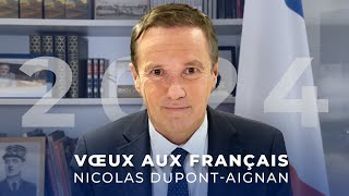 2024  les vœux de Nicolas DupontAignan aux Français • Dissolution Européennes [upl. by Argent]