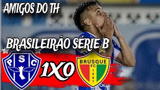 PAYSANDU 1X0 BRUSQUE  BRASILEIRÃO SÉRIE B  GOLS E MELHORES MOMENTOS [upl. by Rowney]