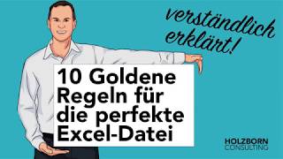 10 TOP TIPPS für Deine perfekte Excel Datei  Download PDFDatei mit ultimativen Erläuterungen 2019 [upl. by Rebba]