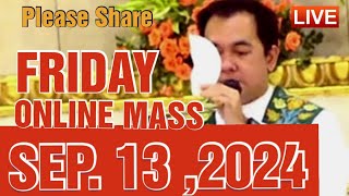 QUIAPP CHURCH LIVE MASS TODAY REV FR DOUGLAS BADONG SEP 132024 FRIDAY [upl. by Tori315]