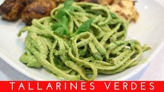 COMO HACER TALLARINES VERDES Pasta Verde Receta Peruana [upl. by Toinette]