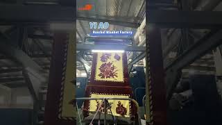 Yiao Home Textiles Raschel blanket sewing processhometextiles blanket factory raschelblanket [upl. by Chaney]