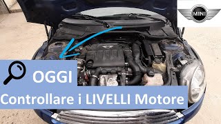 Come fare rabbocco Olio motore e controllare LIVELLI liquidi auto [upl. by Amliv]