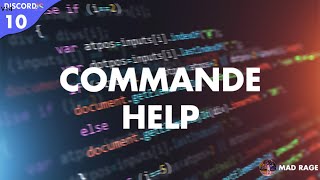 Commande help  Comment coder un bot Discord avec discordjs v14 10 [upl. by Ayokal]