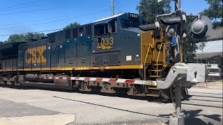 Second Video Of CSX L63709 With A CM44AC Leader In Columbia SC [upl. by Aronow]