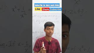 Algebra tricks for competitive exams  x 1x algebra formula  shortsfeed maths trending ssc [upl. by Ardnaid517]