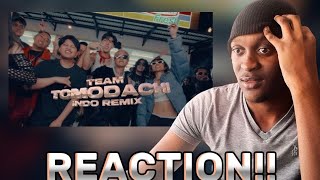 チーム友達 TEAM TOMODACHI INDONESIA REMIX 🇮🇩 REACTION🇿🇦 [upl. by Illyes]