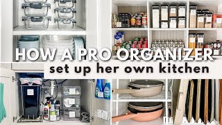 BUDGET FRIENDLY KITCHEN ORGANIZATION TOUR 2023  Kitchen organization ideas used by a pro organizer [upl. by Lennaj]