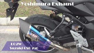 Top 7 Full Exhaust Sound Suzuki GSR 750  Akrapovic Yoshimura LeoVince Arrow SCProject [upl. by Adaiha]