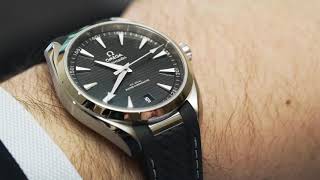 Omega Seamaster Aqua Terra 150m on Rubber Strap Review [upl. by Corvese]