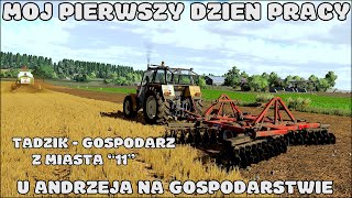 Tadzik  Gospodarz z Miasta quot11quot 😱Mój pierwszy dzień pracy u Andrzeja😱 🔥FS 22 😱 Polska Wieś [upl. by Anoo]