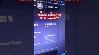 GRIN mining not paying out to the wallet shorts 2miners cryptomining [upl. by Ola346]