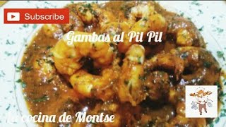 Como hacer gambas al pil pil o gambones al ajillo recetas rápidas fácil y economicas [upl. by Aneis222]