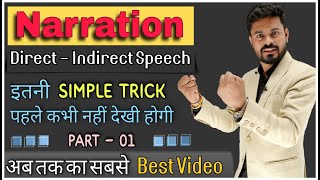 Direct and Indirect Speech In English Grammar  Narration In English  Reported Speech by Ajay Sir [upl. by Assetan]