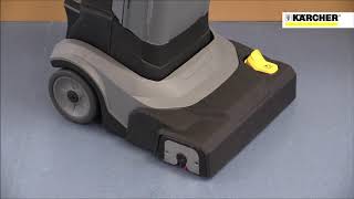 Karcher BR 304 C Compact Walk Behind Floor Scrubber [upl. by Ielerol]