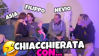 FILIPPO CHAMPAGNE NEVIO LO STIRATO E ASIA GIANESE IN LIVE DA GRENBAUD🤣🎪 [upl. by Metah]