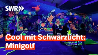 Abenteuer im Dunkeln Besuch im Planetarium Dark Dinner SchwarzlichtMinigolf  SWR Treffpunkt [upl. by Nacnud778]