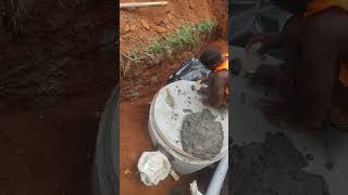 Bio digester septic tank construction shorts short [upl. by Perretta]