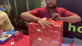 How to gift wrap a big box in simple way [upl. by Nemrac]