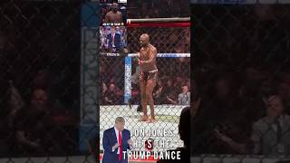 Jon Jones Does The Donald Trump Dance after win ufc donaldtrump jonjones [upl. by Gona893]