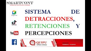 CURSO DE DETRACCIONES PERCEPCIONES Y RETENCIONES [upl. by Nylodam]