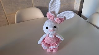 Coelhinha Amigurumi tutorial passo a passo 🐰 🎀 33 [upl. by Yznyl]