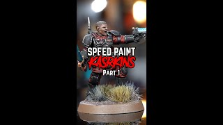 SPEED PAINT Kasrkin  Beginner tutorial part 1 shorts [upl. by Januarius]