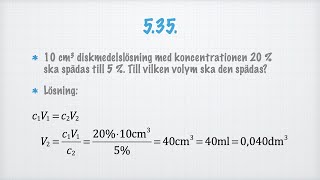 Fullständig lösning till uppgift 535 i Ehinger Kemi 1 NA förlag [upl. by Colp]