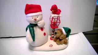 Hallmark 2013 Jingle Pals Carolers Trio Snowman Dog Bird Sings Christmas Song [upl. by Aihsekal]