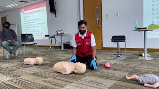 First Aid Training  CPR Red Cross  Cardiac Arrest [upl. by Wack681]