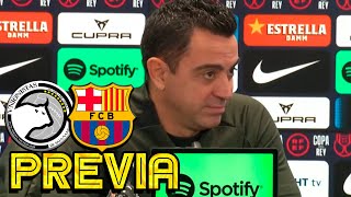 RUEDA PRENSA XAVI UNIONISTAS v FC BARCELONA [upl. by Neehs692]